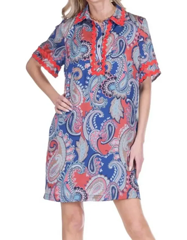 Ric Rac Trim Mini Dress