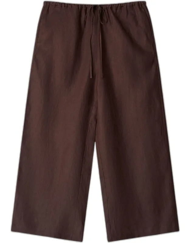 Linen Crop Pants