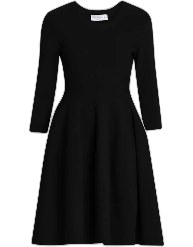 Compact Knit Fit-and-flare Dress