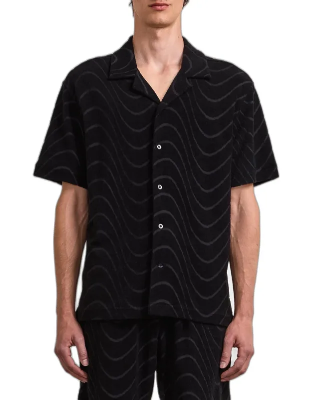 Roberto Fibra Terry-cotton-blend Camp Shirt