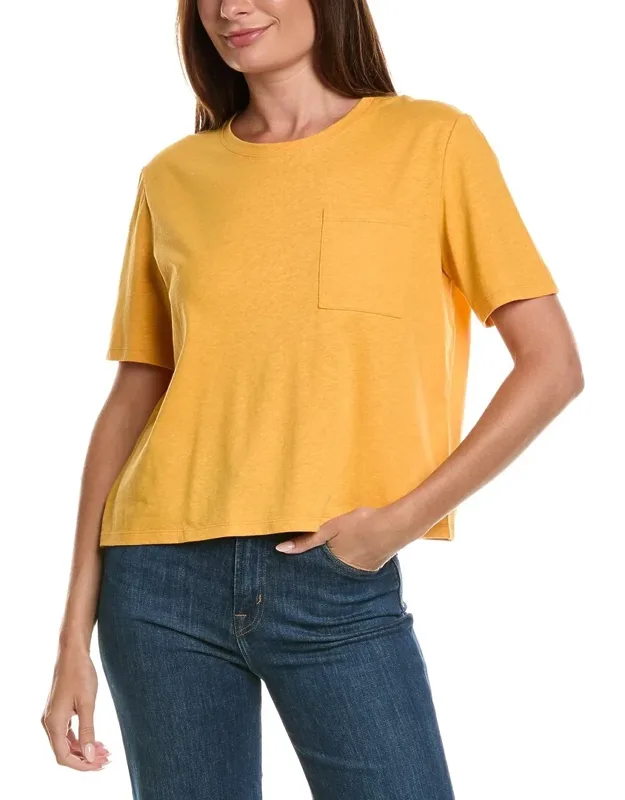 Linen-blend T-shirt