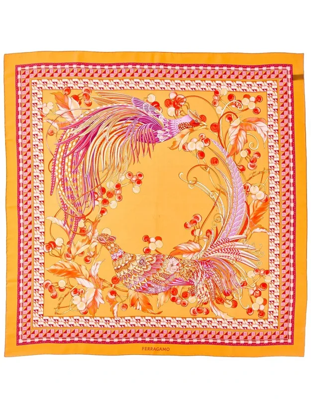 Animal Print Silk Scarf