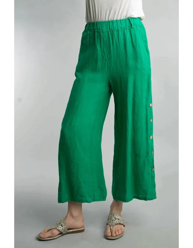 Button Up Linen Pants