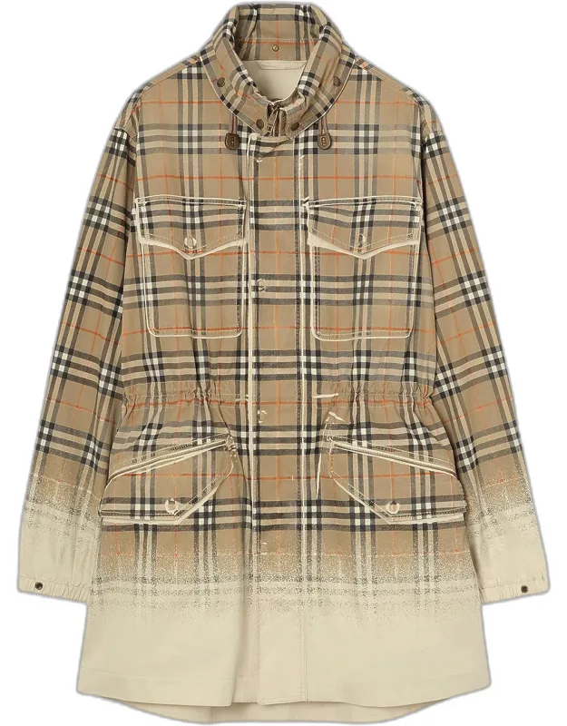 Lancaster Check Tropical Gabardine Parka