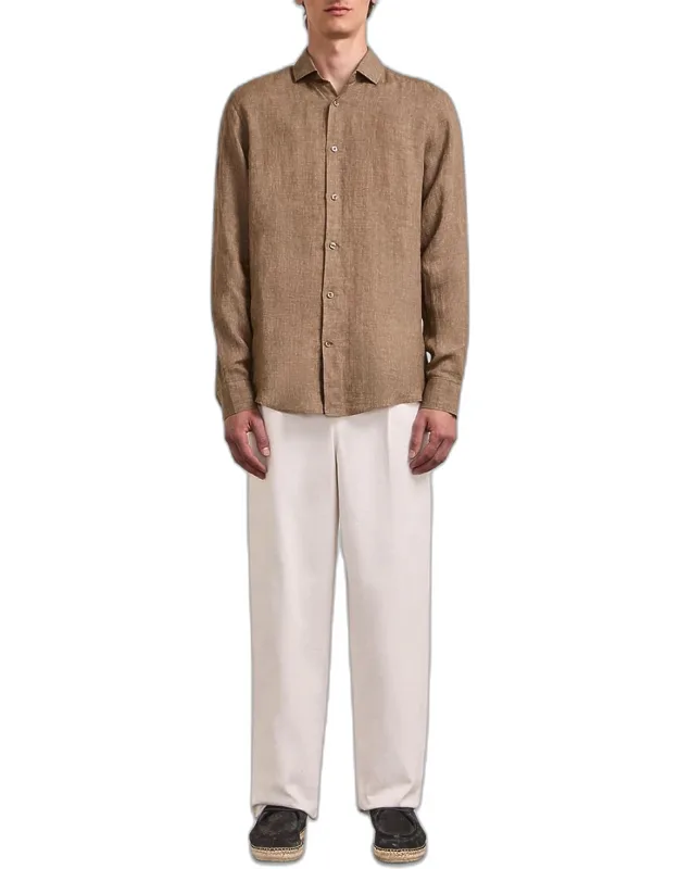 Antonio Linen Button-front Shirt