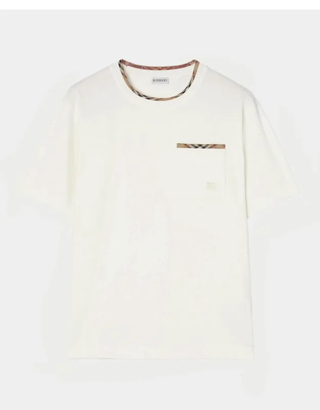Ryan Check Cotton T-shirt