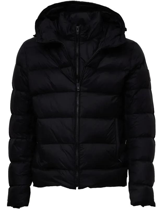Nylon Poplin Double Front Down Jacket