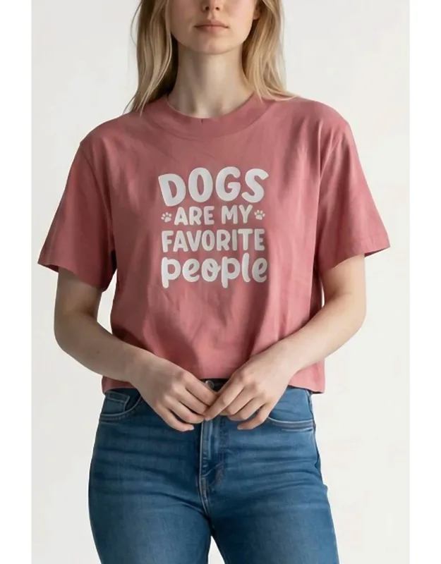 Dogs Are My Favorite Crop Tee