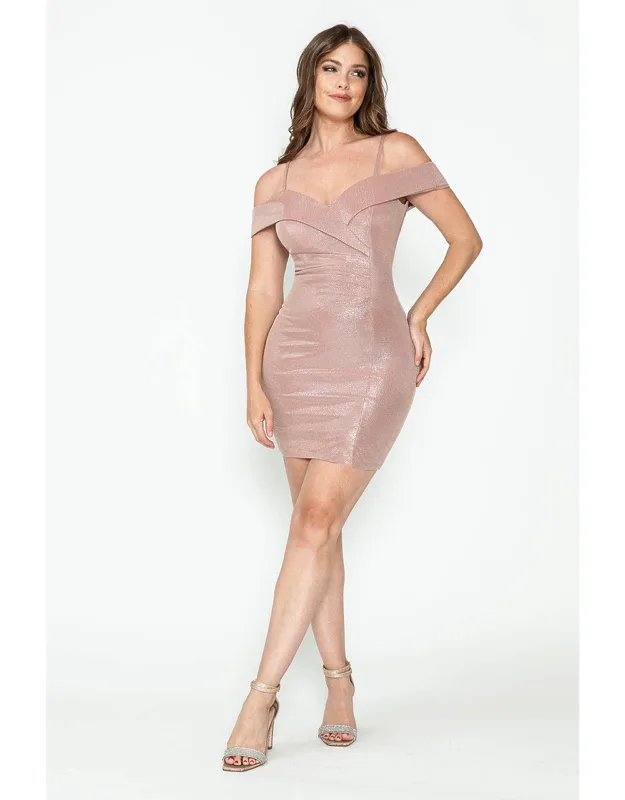 Draped Fitted Cocktail Dress