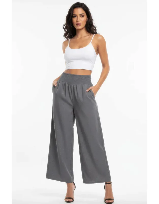 Lightweight High-waisted Wide-leg Lounge Pants