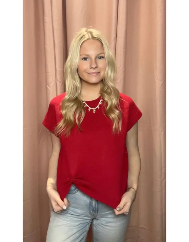 In A Pinch Short Sleeve Sweater