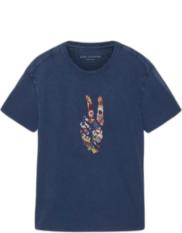 Peace Sign Crewneck T-shirt