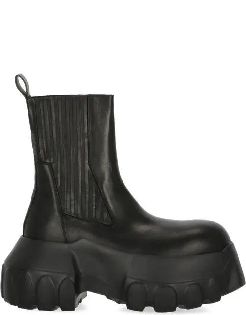 Chunky Sole Elastic Chelsea Boots