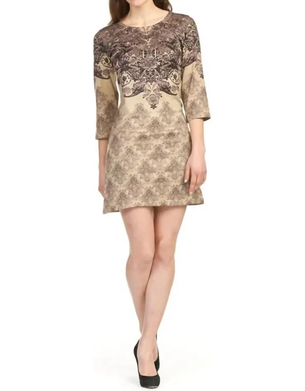 3/4 Sleeve Sweater Dress