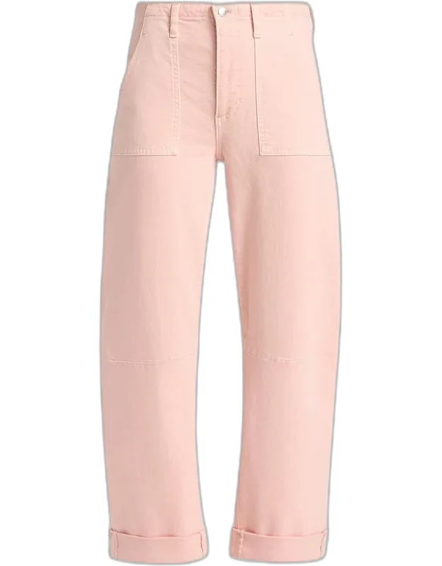 Utility Soft Barrel Crop Jeans