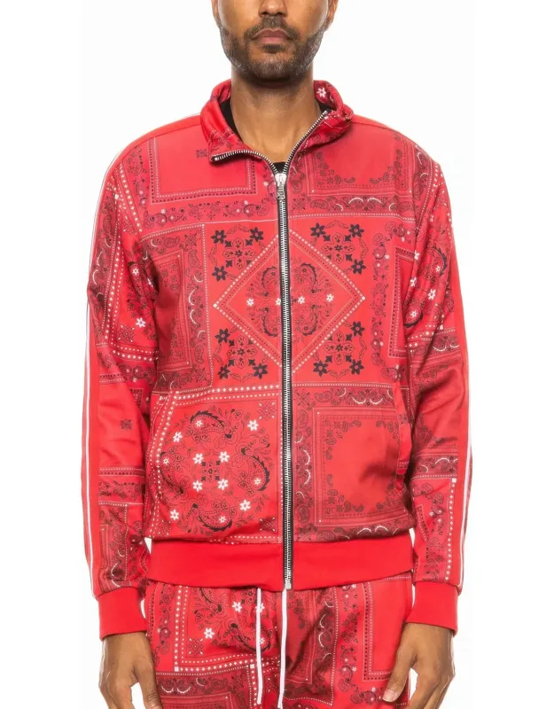 Paisley Bandana Track Jacket