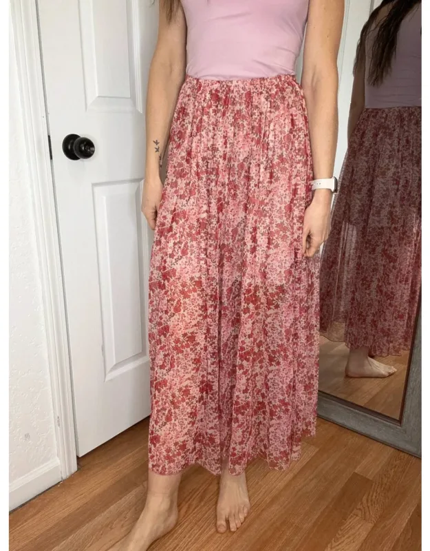 Floral Midi Skirt