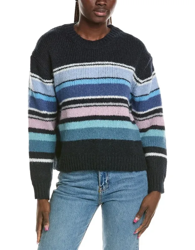 Aura Striped Wool-blend Pullover