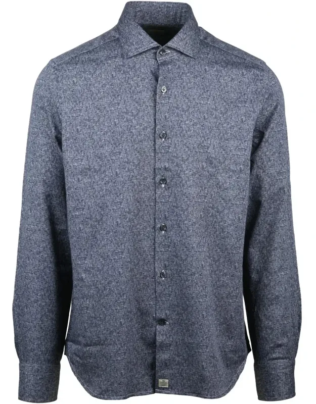 Textured Cotton Shirt With Classic Button-up Design