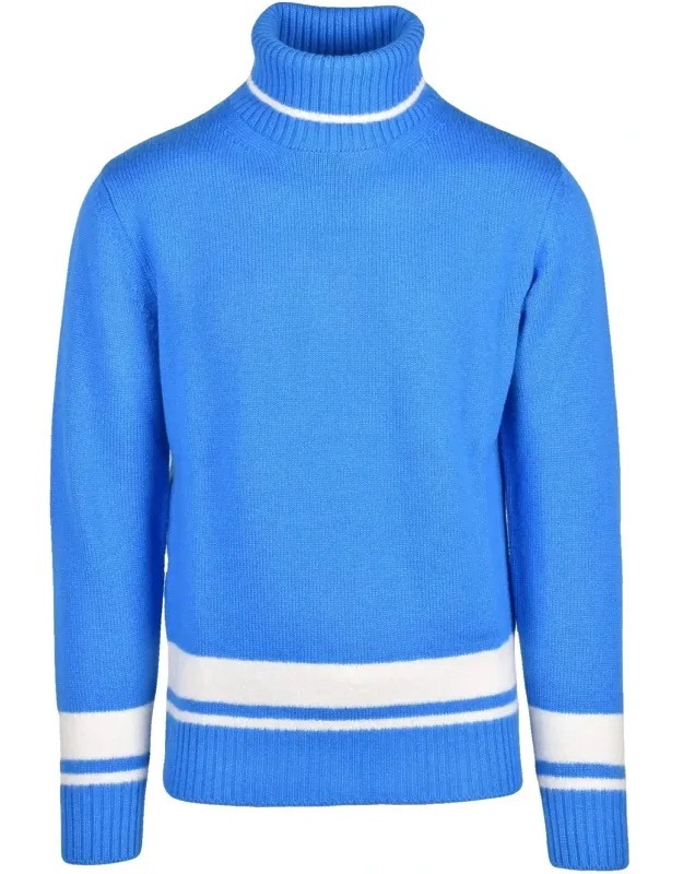 Cyclist Sweater With High Ribbed Turtleneck
