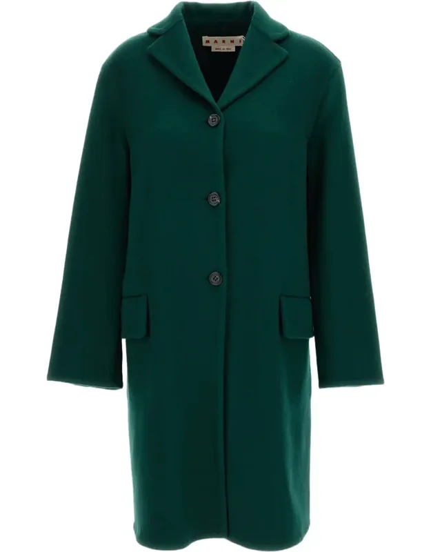 Cocoon Silhouette Wool And Cashmere Coat