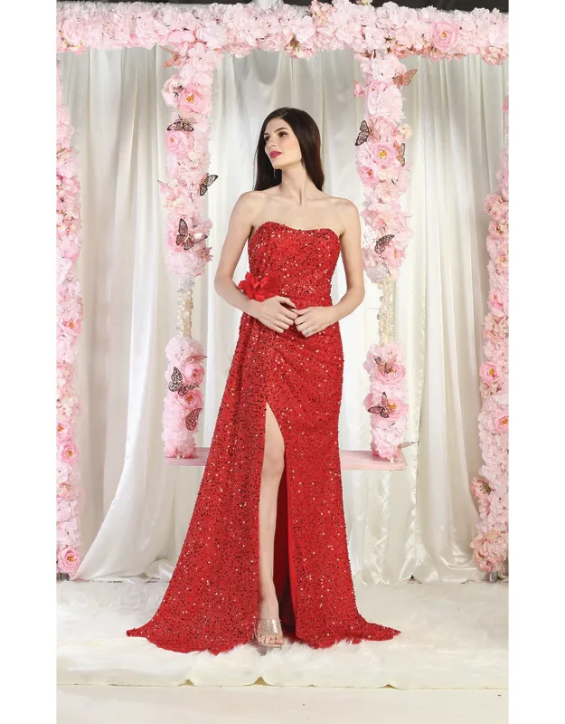 Sequined Prom Dress