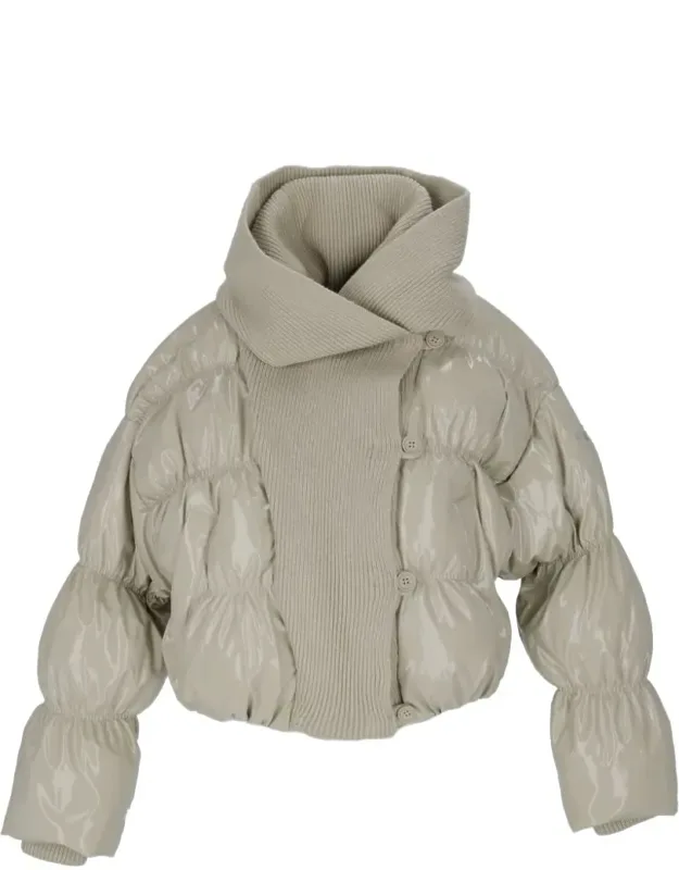 Cropped Padded Coat