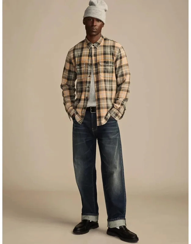 Acid Wash Flannel Shirt