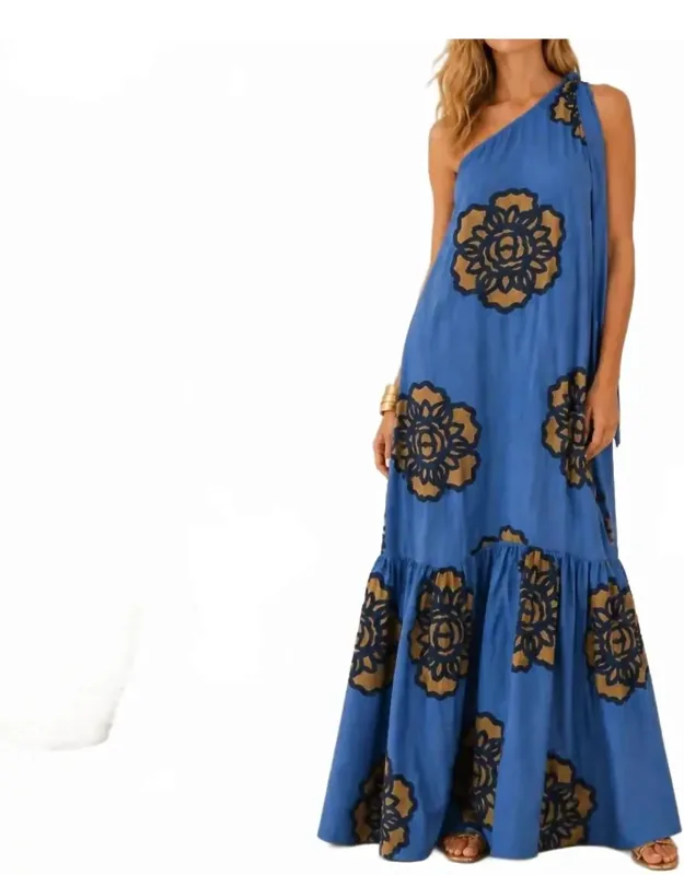 Elysia One-shoulder Maxi Dress