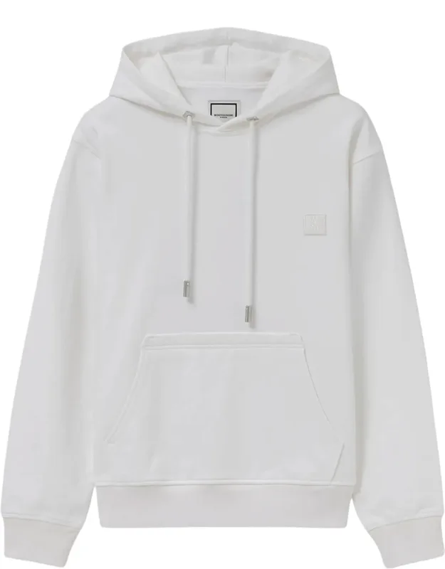Cotton Hoodie With Drawstring Hood And Floral Graphic