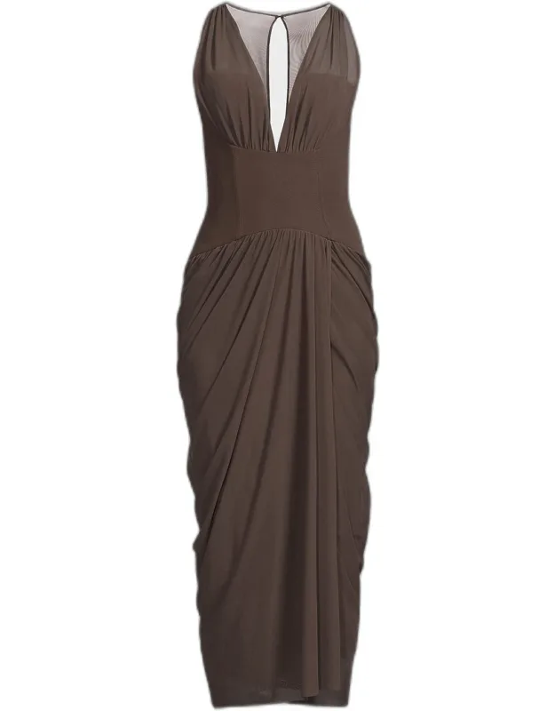 Mesh Midi Dress