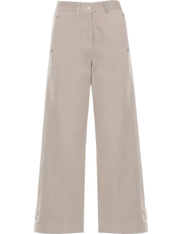 Cotton Embellished Straight-leg Pants