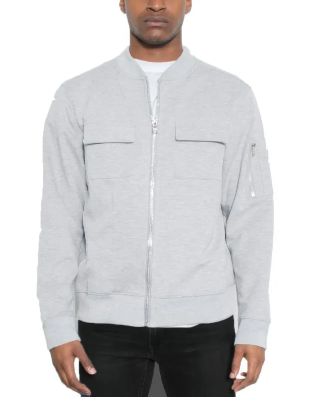 Cotton Zip Up Lightweight Jacket