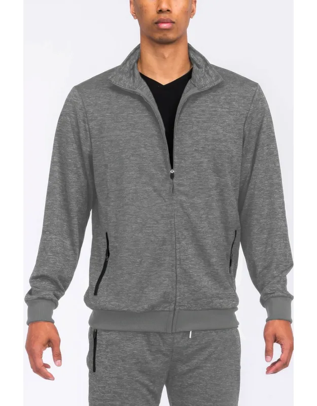 Marbled Track Jacket - Performance And Style