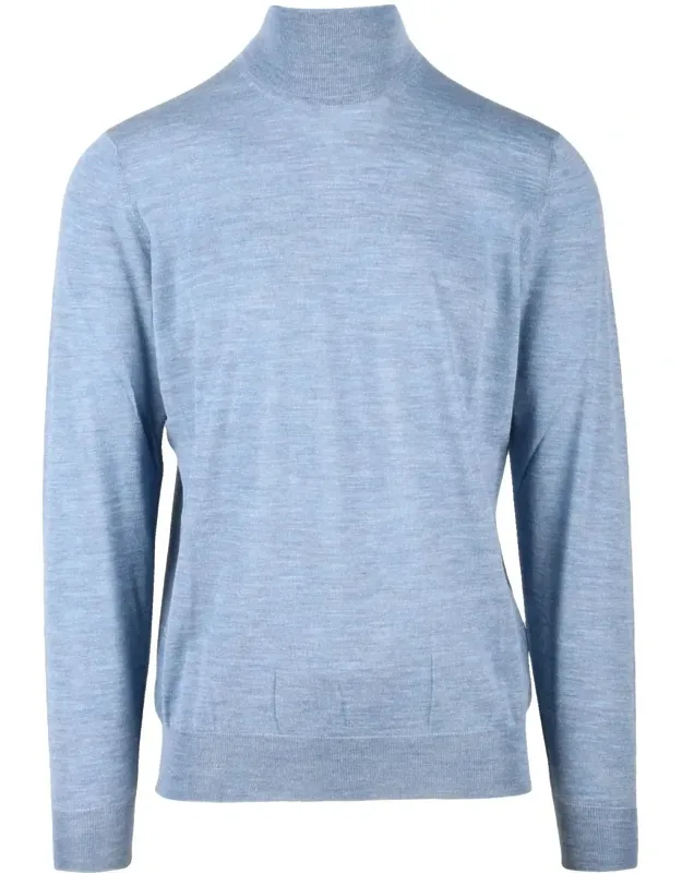 High-rib Mock Neck Cycling Sweater