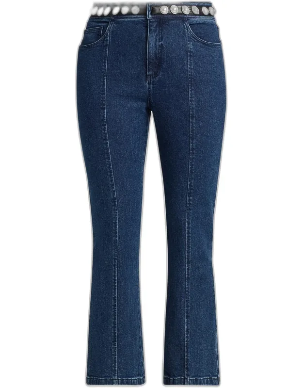 Pearl-embellished Jeans