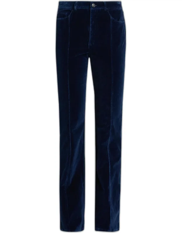 Velvet Straight Pants