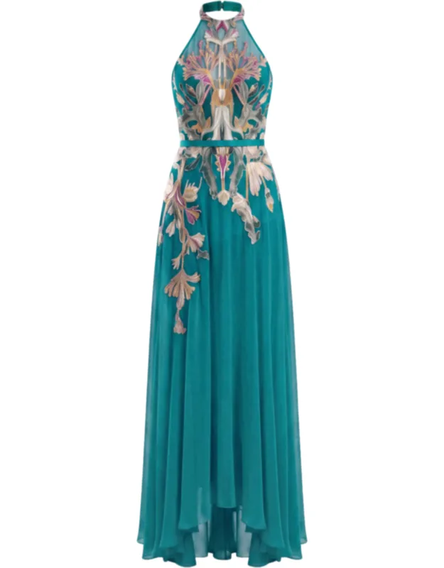 Embroidered Georgette Dress
