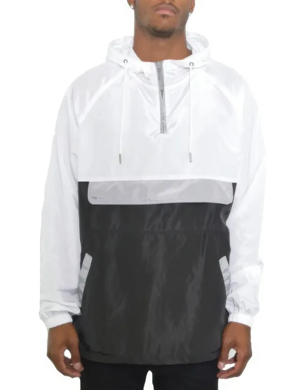 Anorak Jacket With Functional Pockets And Lightweight Shell
