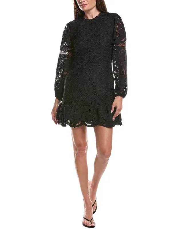 Embroidered Mini Dress