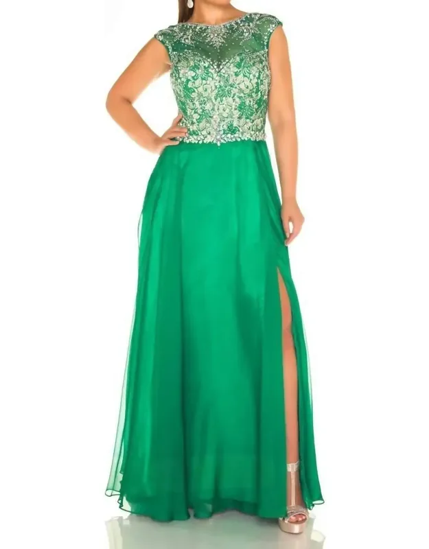 Embellished Prom Dress