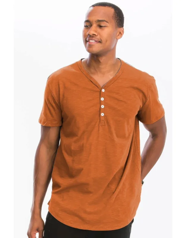 Short Sleeve Henley Shirt