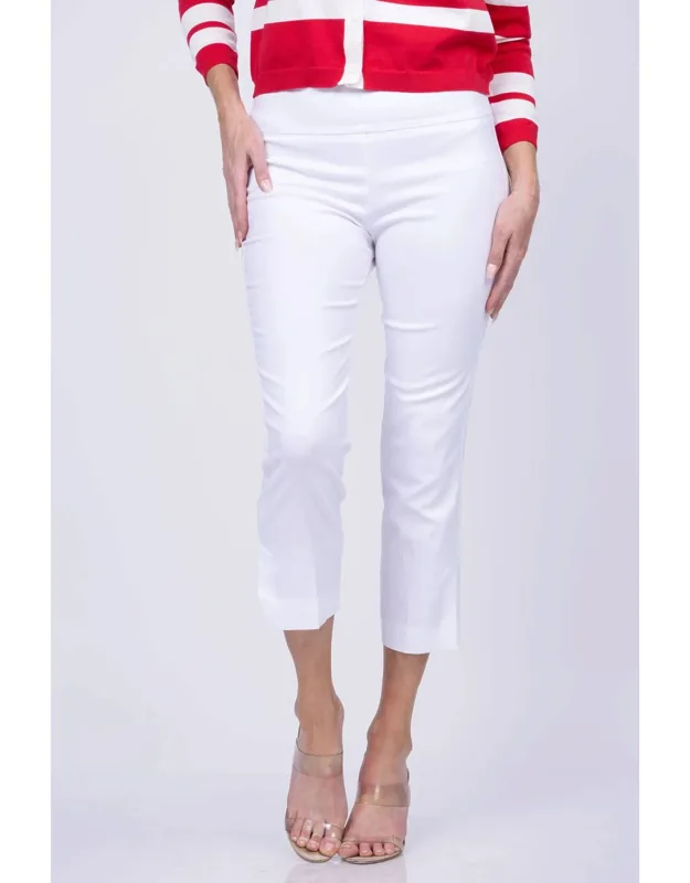 Slim Straight Crop Pants