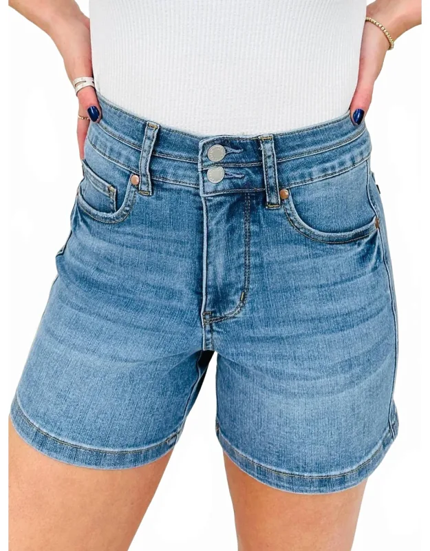 High Waist Jean Shorts