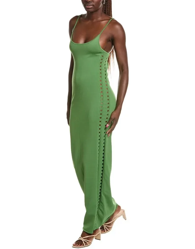 Elemental Color Contrast Maxi Dress