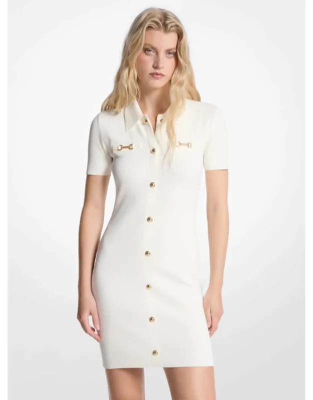 Viscose Blend Mini Dress