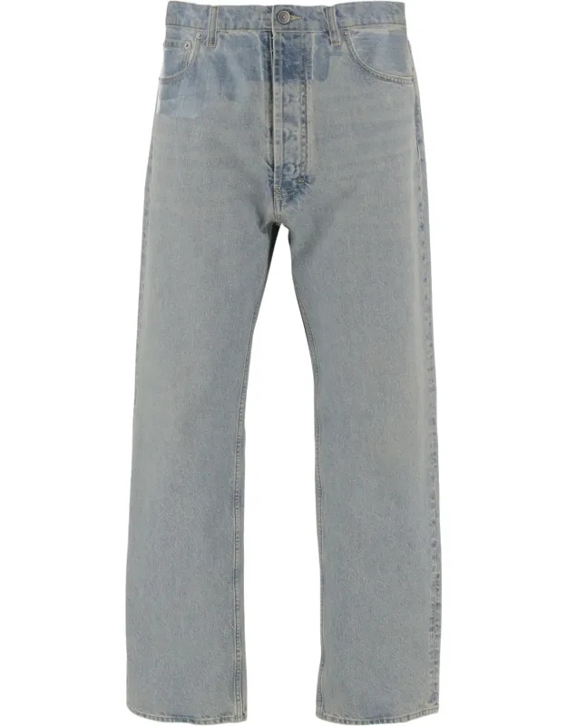 Straight-leg Denim Jeans