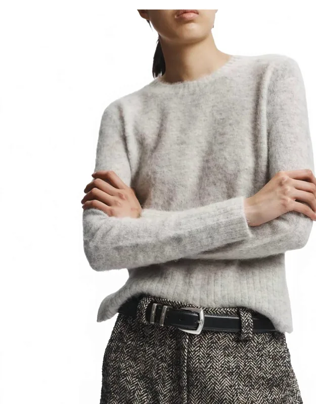 Raylan Crewneck Fur Sweater