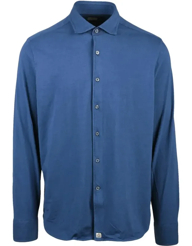 Long Sleeve Stretch Shirt With Button Closure