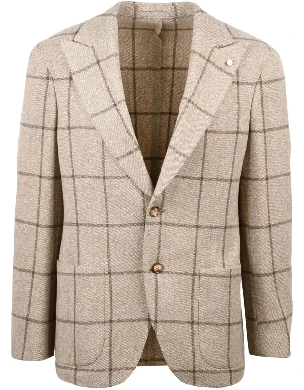 Rounded Virgin Wool And Cashmere Jacket